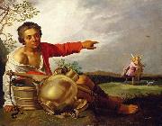 Abraham Bloemaert Shepherd Boy Pointing at Tobias and the Angel Spain oil painting artist